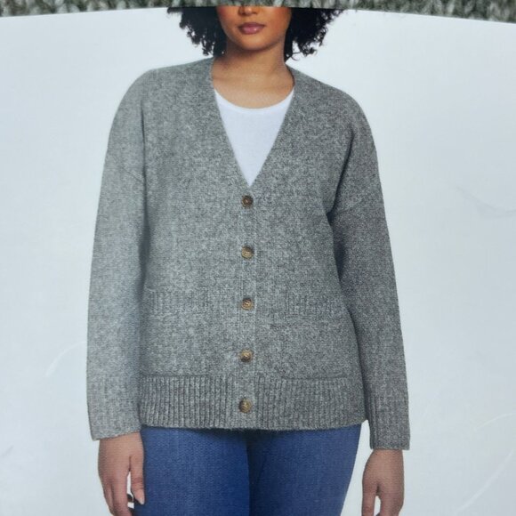 Ella Moss Sweaters - Ella Moss Womens Button-Up Cardigan In Green Relaxed  L NWT 6513